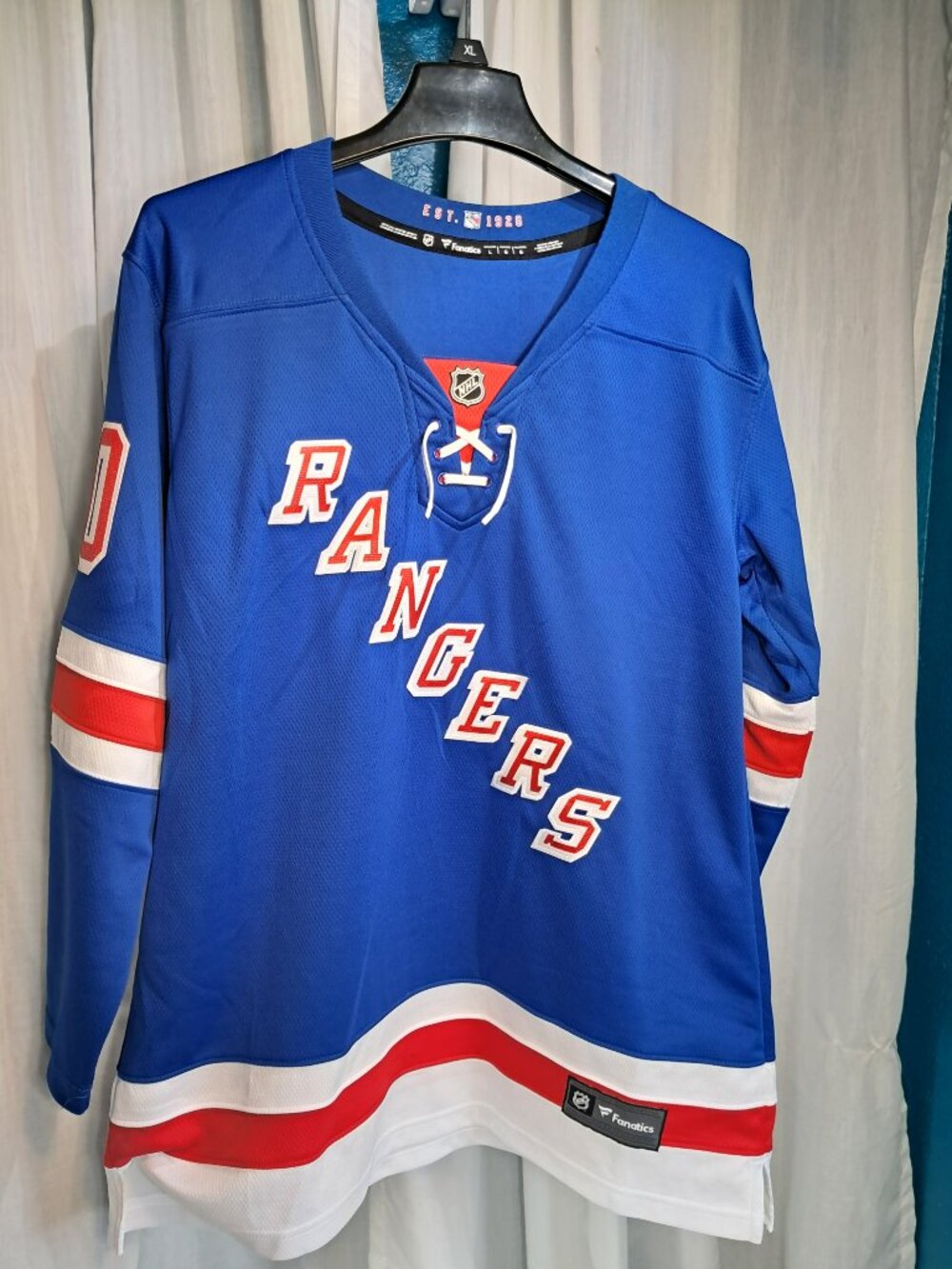NWT Fanatics Artemi Panarin Blue New York Rangers Home Jersey Large Womens